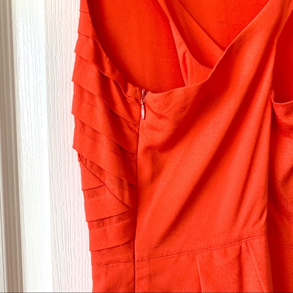 ANTHROPOLOGIE EVA FRANCO Pleated Tangelo Dress—6 - Picture 13 of 15